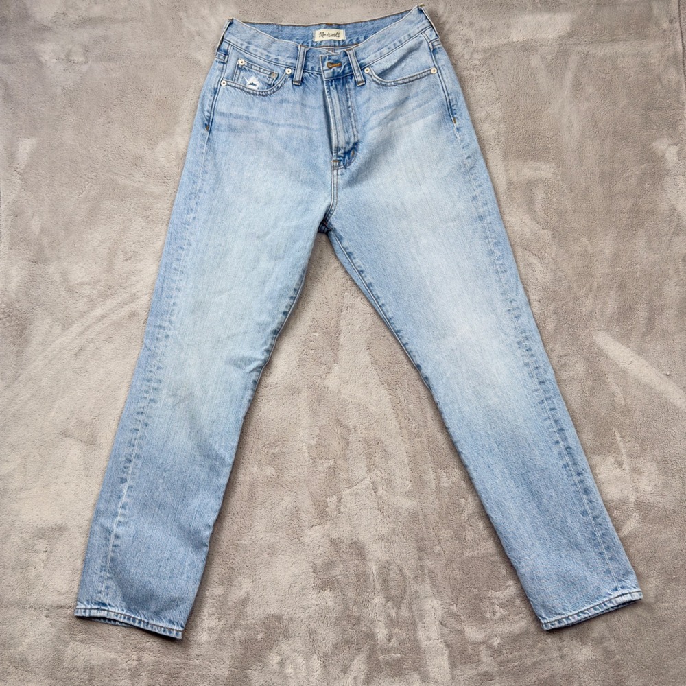 Madewell The Perfect Summer Jean Light Wash High Rise Straight Leg C2819 Size 28